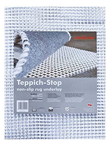 andiamo Teppich Stop Antirutschmatte für Teppich - rutschfeste Unterlage, um ein Verrutschen des Teppichs zu verhindern - Teppich Antirutschunterlage 190 x 290 cm von andiamo