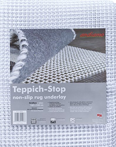 andiamo Teppich Stop Antirutschmatte für Teppich - rutschfeste Unterlage, um ein Verrutschen des Teppichs zu verhindern - Teppich Antirutschunterlage 160 x 230 cm von andiamo