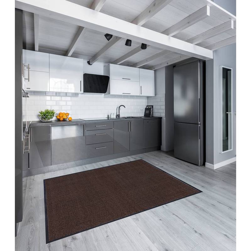 home24 Fußmatte Easy 20 x 80cm Braun/Braun von home24