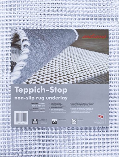 andiamo Teppich Stop Antirutschmatte für Teppich - rutschfeste Unterlage, um ein Verrutschen des Teppichs zu verhindern - Teppich Antirutschunterlage 120 x 180 cm von andiamo