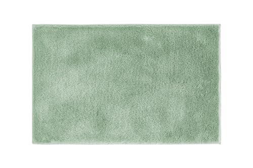 andiamo Badematte rutschfest Florida - Badezimmerteppich weich und flauschig - Badteppich rutschfest waschbar Duschvorleger Badvorleger für Badezimmer 40 x 60 cm Salbei von andiamo