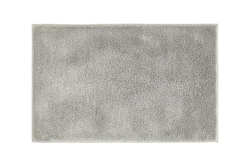 andiamo Badematte rutschfest Florida - Badezimmerteppich weich und flauschig - Badteppich rutschfest waschbar Duschvorleger Badvorleger für Badezimmer 40 x 60 cm grau von andiamo