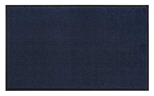 andiamo Fußmatte Easy - Schmutzfangmatte für den Hauseingang - flexibel einsetzbar als Türmatte innen, Fußabtreter im überdachten Außenbereich oder als Schuhmatte 80 x 120 cm Blau von andiamo