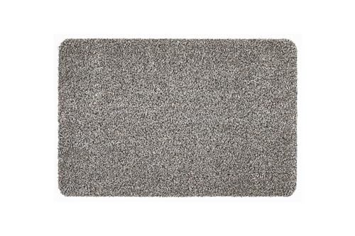 andiamo Fußmatte Samson - Schmutzfangmatte aus Baumwolle für den Hauseingang - einsetzbar als Fußmatte innen, Fußabtreter im überdachten Außenbereich oder als Haustiermatte 50 x 80 cm Granit von andiamo