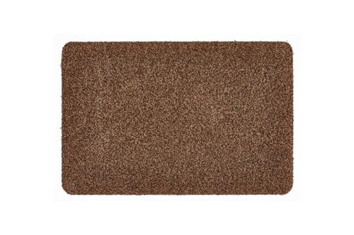 andiamo Fußmatte Samson - Schmutzfangmatte aus Baumwolle für den Hauseingang - einsetzbar als Fußmatte innen, Fußabtreter im überdachten Außenbereich oder als Haustiermatte 50 x 80 cm Braun von andiamo