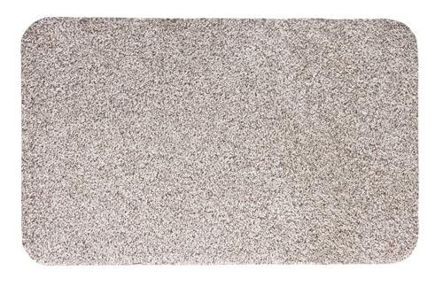 andiamo Fußmatte Samson - Schmutzfangmatte aus Baumwolle für den Hauseingang - einsetzbar als Fußmatte innen, Fußabtreter im überdachten Außenbereich oder als Haustiermatte 60 x 100 cm Hellbeige von andiamo