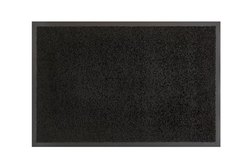 andiamo Fußmatte Verdi - Schmutzfangmatte für den Hauseingang - ideal als Fußmatte innen oder als Fußabtreter im überdachten Außenbereich - Fußabstreifer für Haustür 40 x 60 cm Schwarz 2 von andiamo