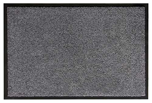 andiamo Fußmatte Verdi - Schmutzfangmatte für den Hauseingang - ideal als Fußmatte innen oder als Fußabtreter im überdachten Außenbereich - Fußabstreifer für Haustür 60 x 90 cm Grau von andiamo