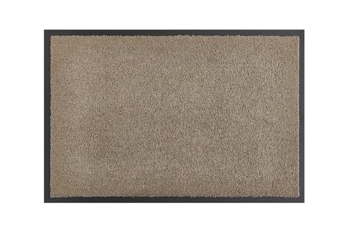 andiamo Fußmatte Verdi - Schmutzfangmatte für den Hauseingang - ideal als Fußmatte innen oder als Fußabtreter im überdachten Außenbereich - Fußabstreifer für Haustür 60 x 90 cm Taupe von andiamo