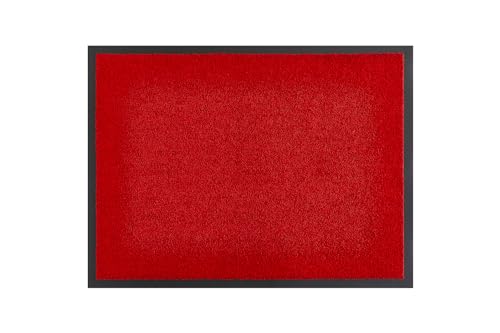 andiamo Fußmatte Verdi - Schmutzfangmatte für den Hauseingang - ideal als Fußmatte innen oder als Fußabtreter im überdachten Außenbereich - Fußabstreifer für Haustür 80 x 120 cm Rot 2 von andiamo