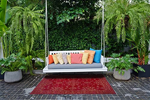 andiamo Indoor- und Outdoorteppich Bonnie Rot 200 x 290 cm von andiamo