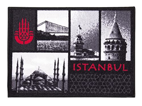 andiamo Istanbul hochwertiger Teppich mit Motiven der türkischen Stadt, Polyamid, 50 x 70 cm von andiamo