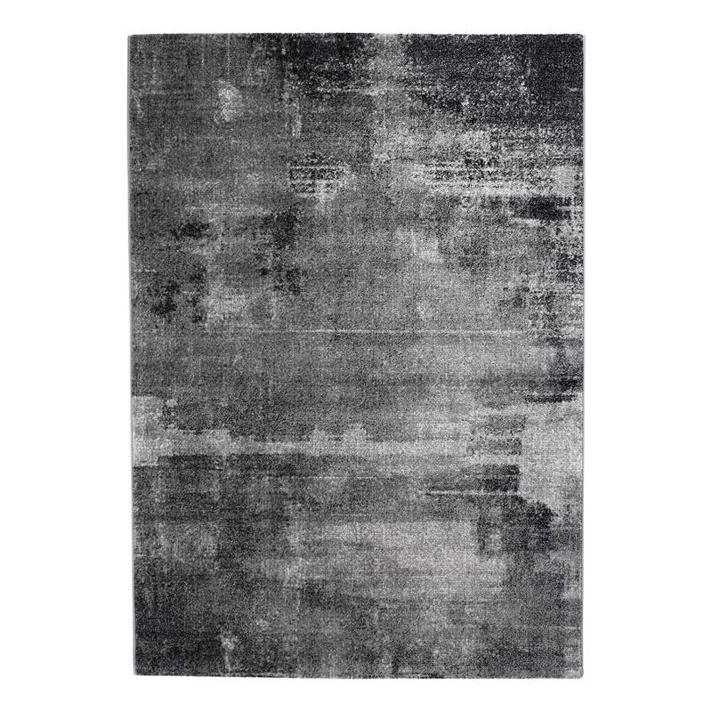 andiamo Kurzflorteppich Luna Grau Rechteckig 80x150 cm (BxT) Patchwork Design Polypropylen von andiamo