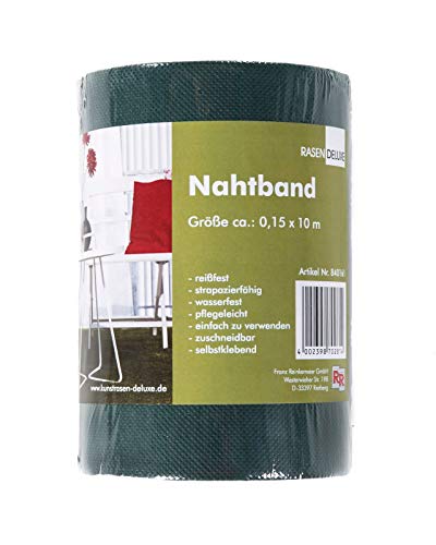 andiamo Nahtband Kustrasenverbindung 0,15 x 10 m Kunstrasen Grün Nahtklebeband Kunstrasenkleber zuschneidbar Rolle wasserfest von andiamo