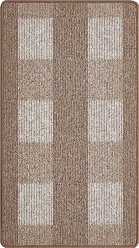 andiamo Teppich Dalia strapazierfähiger Teppichläufer aus Polypropylen pflegeleicht und fleckenbeständig 67 x 120 cm Hellbeige von andiamo