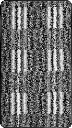 andiamo Teppich Dalia strapazierfähiger Teppichläufer aus Polypropylen pflegeleicht und fleckenbeständig 67 x 120 cm anthrazit von andiamo