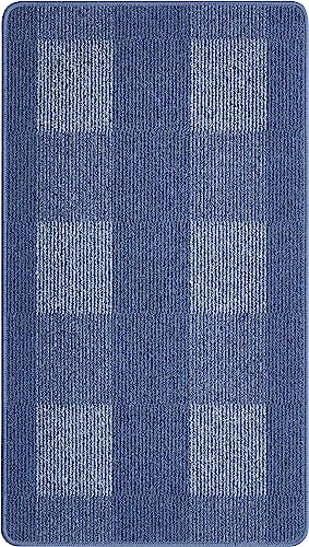andiamo Teppich Dalia strapazierfähiger Teppichläufer aus Polypropylen pflegeleicht und fleckenbeständig 67 x 120 cm hellblau von andiamo