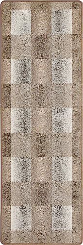 andiamo Teppich Dalia strapazierfähiger Teppichläufer aus Polypropylen pflegeleicht und fleckenbeständig 67 x 200 cm Hellbeige von andiamo