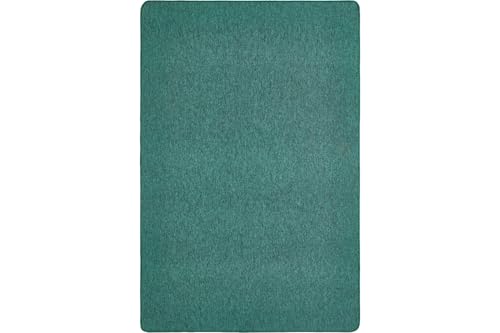 andiamo Teppich Grotone - Webteppich für das Wohnzimmer Schlafzimmer Esszimmer und den Flur - pflegeleichter unempfindlicher Teppich für das Büro - 160 x 240 cm in Grün von andiamo