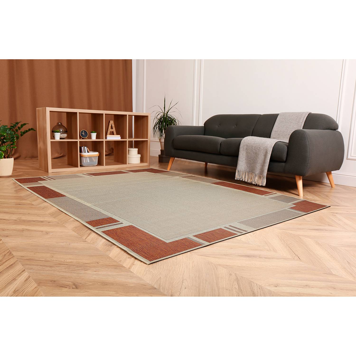 andiamo Teppich Saint Louis Beige/Terra Rechteckig 160x230 cm (BxT) Modern Kunststoff von andiamo