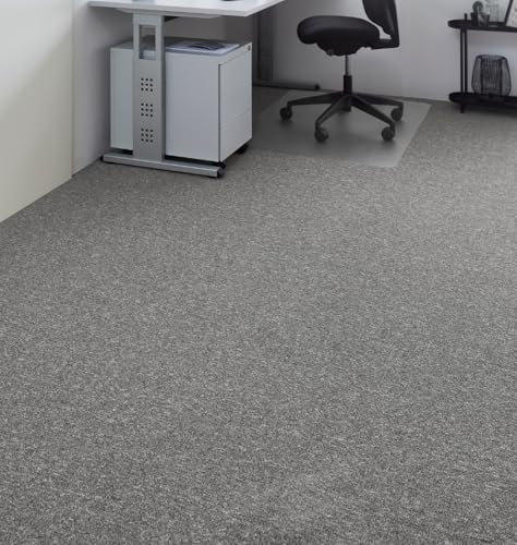 andiamo Teppichboden Meterware Carlos - Auslegware Teppichboden Bodenbelag Meterware aus Polypropylen - strapazierfähig und robust Grau 400 x 700 cm von andiamo
