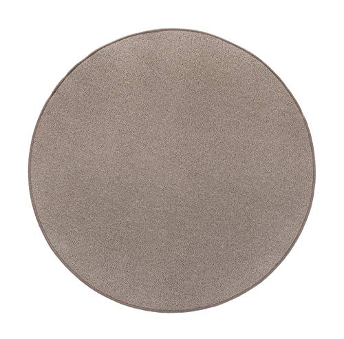 andiamo Teppich rund Anzio - pflegeleichter Wohnzimmerteppich besonders strapazierfähig auch zur Verwendung als Teppich Schlafzimmer oder Kinderzimmer 133 cm rund dunkelbeige andiamo Teppich rund Anzio - pflegeleichter Wohnzimmerteppich besonders strapazierfähig auch zur Verwendung als Teppich Schlafzimmer oder Kinderzimmer 133 cm rund dunkelbeige von andiamo