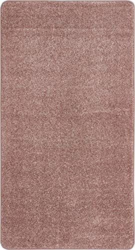 misento Teppich Shaggy klassischer einfarbiger Wohnzimmerteppich Schlafzimmer Esszimmer Rosenholz 120 x 160 cm von andiamo
