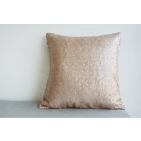 Champagner Metallic Pailletten Kissenbezug , Urlaubsdeko Dekokissen Glitzerkissen Champagner Metallic Pailletten Kissenbezug , Urlaubsdeko Dekokissen Glitzerkissen von anekdesigns
