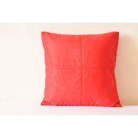 Korallrotes Wildleder Kissenbezug Mit Maschendetails, Rotes Dekokissen, Koralle Roter Kissenbezug, Rot Korallrotes Wildleder Kissenbezug Mit Maschendetails, Rotes Dekokissen, Koralle Roter Kissenbezug, Rot von anekdesigns