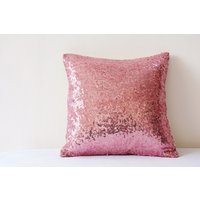 Pailletten Kissenbezug , Glitzer Kissen Rosa Dekokissen von anekdesigns