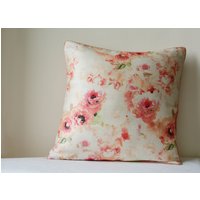 Schönen Frühling Blumen-Print Kissen-Abdeckung, Vintage Rose Blumen-Kissen, Jahrgang Rosa Kissen, Kissen von anekdesigns