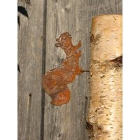 Edelrost Eichhörnchen Zum Schrauben Gartendeko Tierfigur Rosttier von angelsgardendekoshop