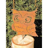 Edelrost Eule Zum Schrauben Rostdeko Gartendeko Basteln Basteldekoration Metall von angelsgardendekoshop