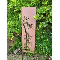 Edelrost Gartenschild Bambus Auf Stein 150x37 cm Gartendeko Rost Rostdeko Gartendekoration Sichtschutz Sichtschutzwand Edelrost Gartenschild Bambus Auf Stein 150x37 cm Gartendeko Rost Rostdeko Gartendekoration Sichtschutz Sichtschutzwand von angelsgardendekoshop