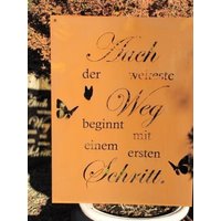 Edelrost Gedichttafel "Weg" Rostschild Metallschild Dekoschild Wandschild Spruchschild Edelrostschild Edelrost Gedichttafel "Weg" Rostschild Metallschild Dekoschild Wandschild Spruchschild Edelrostschild von angelsgardendekoshop