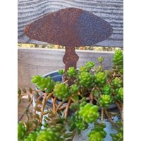 Edelrost Knollenblätterpilz Zum Stecken Gartenko Metall Rostdeko Gartendeko von angelsgardendekoshop