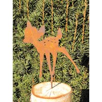 Edelrost Rehkitz Zum Schrauben Rostdeko Gartendeko Basteln Basteldekoration Metall von angelsgardendekoshop