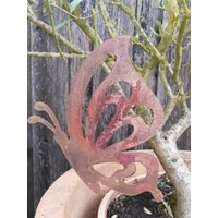 Edelrost Schmetterling Elke, 1 Flügel von angelsgardendekoshop