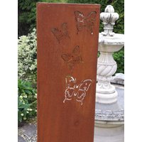 Edelrost Sichtschutz Paravent Schmetterling 140x30 cm Gartenstele Metall Sichtschutzwand Gartenschild Edelrost Sichtschutz Paravent Schmetterling 140x30 cm Gartenstele Metall Sichtschutzwand Gartenschild von angelsgardendekoshop