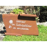 Edelrost Spruchrolle "Unkraut" Rostschild Metallschild Dekoschild Wandschild Spruchschild Edelrostschild Edelrost Spruchrolle "Unkraut" Rostschild Metallschild Dekoschild Wandschild Spruchschild Edelrostschild von angelsgardendekoshop