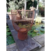 Edelrost Windlicht Cindy Mit Glas Gartendeko Rostdeko Metall Laterne von angelsgardendekoshop