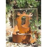 Edelrost Windlicht Hirsch Springend Mit Glas Gartendeko Rost Gartendekoration Rostdeko Metall Edelrost Windlicht Hirsch Springend Mit Glas Gartendeko Rost Gartendekoration Rostdeko Metall von angelsgardendekoshop