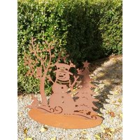 Edelrost Winterlandschaft Schneezauber Gartendeko Rost Winter Weihnachten Christmas Edelrost Winterlandschaft Schneezauber Gartendeko Rost Winter Weihnachten Christmas von angelsgardendekoshop