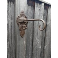 Metall Wandhaken Helen, Rostoptik Gartenko Rostdeko Edelrost Gartendeko von angelsgardendekoshop