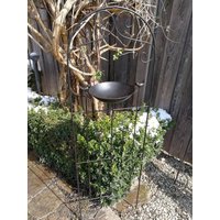 Rankgitter Vögel, Inkl. Vogeltränke, Schwarz Gartenko Metall Rostdeko Edelrost Gartendeko Rankgitter Vögel, Inkl. Vogeltränke, Schwarz Gartenko Metall Rostdeko Edelrost Gartendeko von angelsgardendekoshop