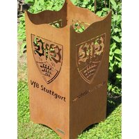 Vfb Stuttgart Edelrost Feuerkorb "Fan Fire" Gartenko Metall Rostdeko Gartendeko Vfb Stuttgart Edelrost Feuerkorb "Fan Fire" Gartenko Metall Rostdeko Gartendeko von angelsgardendekoshop