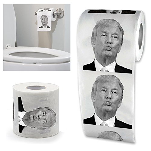 angju Home WC-Papier Rolle Donald Trump WC-Tissue Soft bedruckt Neuheit lustiges Geschenk von angju