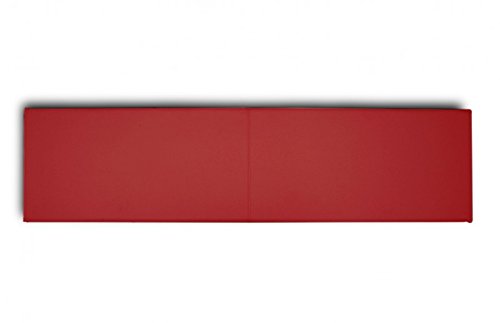 Lycce XXL Wandkissen Kunstleder mit Montage-Set rot 150cm x 30cm von Lycce