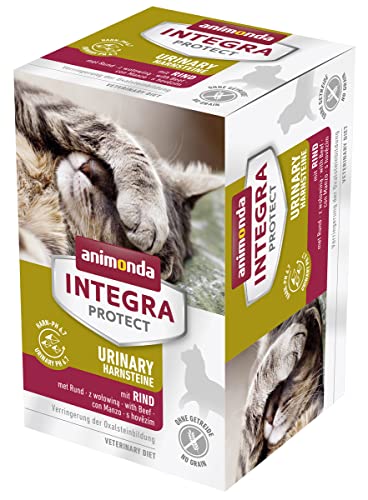 animonda INTEGRA PROTECT Urinary Oxal mit Rind (6 x 100 g), Katzen Diätfutter bei Harnsteinen, Katzenfutter verringert die Bildung von Oxalsteinen, Nassfutter für Katzen ohne Getreide animonda INTEGRA PROTECT Urinary Oxal mit Rind (6 x 100 g), Katzen Diätfutter bei Harnsteinen, Katzenfutter verringert die Bildung von Oxalsteinen, Nassfutter für Katzen ohne Getreide von Animonda Integra Protect