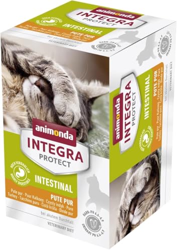 animonda INTEGRA PROTECT Intestinal Pute Pur (6 x 100 g), Katzen Diätfutter bei Durchfall & Erbrechen, Katzenfutter mit Pute und Reis, leicht verdauliches Nassfutter für Katzen animonda INTEGRA PROTECT Intestinal Pute Pur (6 x 100 g), Katzen Diätfutter bei Durchfall & Erbrechen, Katzenfutter mit Pute und Reis, leicht verdauliches Nassfutter für Katzen von Animonda Integra Protect